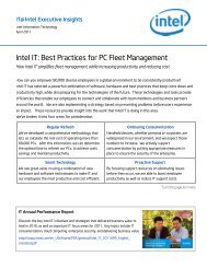 Intel: Best Practices for PC Fleet Management