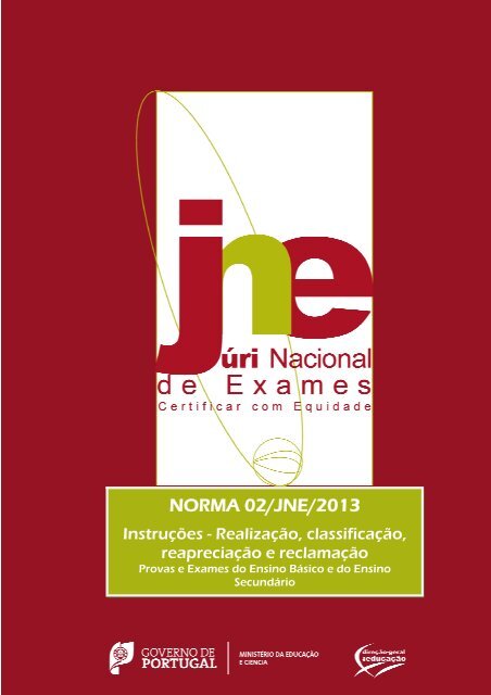 NORMA 02/JNE/2013 (Corrigida ) - DireÃ§Ã£o-Geral da EducaÃ§Ã£o