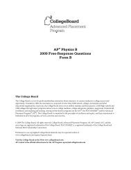 AP® Physics B 2009 Free-Response Questions Form B - AP Central ...