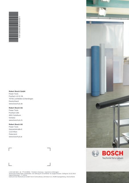 Bosch: Konzentration auf saubere Schnitte.