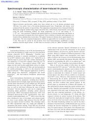 Spectroscopic characterization of laser-induced tin plasma