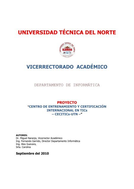 UNIVERSIDAD TÃCNICA DEL NORTE - Repositorio UTN ...