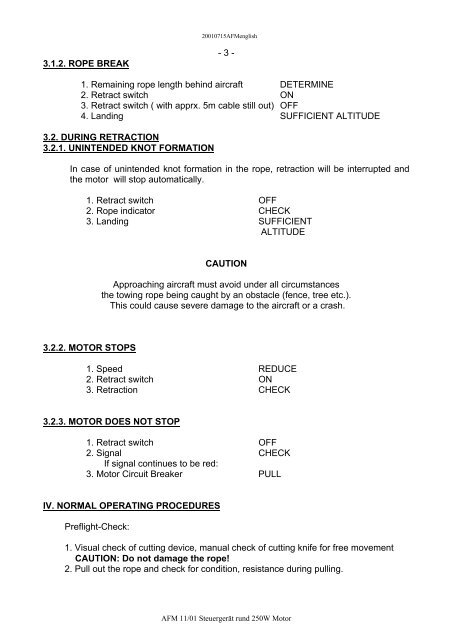 SUPPLEMENT TO AIRCRAFT FLIGHT MANUAL FOR MOTOR ...