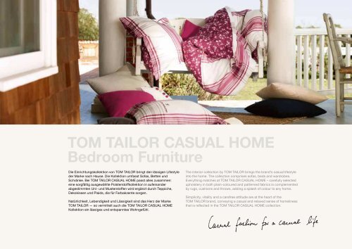 also available by TOM TailOr CaSUal HOME: Furniture ... - toni thiel