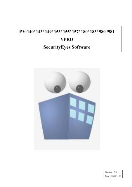 SecurityEyes software manual - Platinum CCTV Downloads