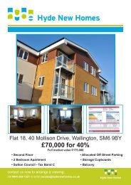 Â£70,000 for 40% - Hyde New Homes