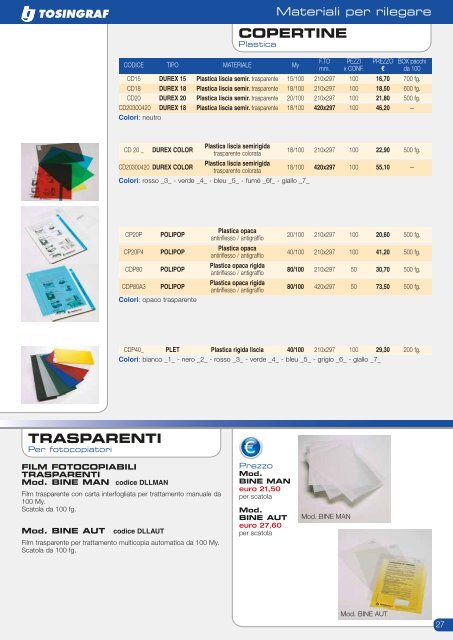 catalogo/listino Ufficio - UtilGraph.it