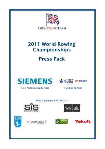 2011 World Rowing Championships Press Pack - British Rowing