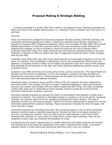 contractor bid proposal template