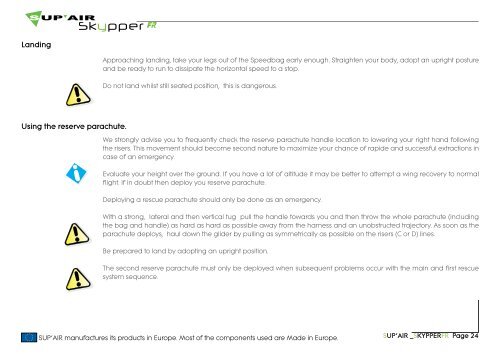 User's manual - Sup'Air