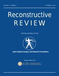 to download PDF - Joint Implant Surgery & Research Foundation