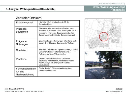 Ortsentwicklungskonzept Hohenaspe - Amt Itzehoe-Land