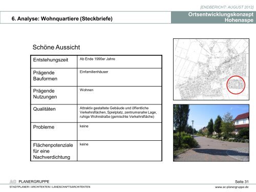 Ortsentwicklungskonzept Hohenaspe - Amt Itzehoe-Land