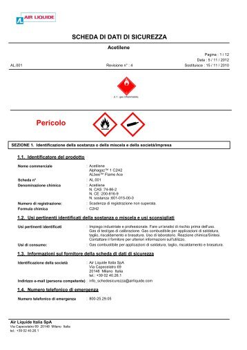 Acetilene - Air Liquide Italia