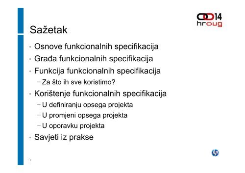 Funkcionalne Funkcionalne specifikacije p j kao Å¡vicarski ... - HrOUG