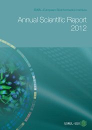 EMBL-EBI Annual Scientific Report 2012