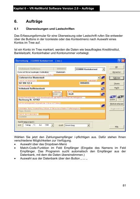 VR-NetWorld Software Version 2.0 - Volksbank Hellweg eG