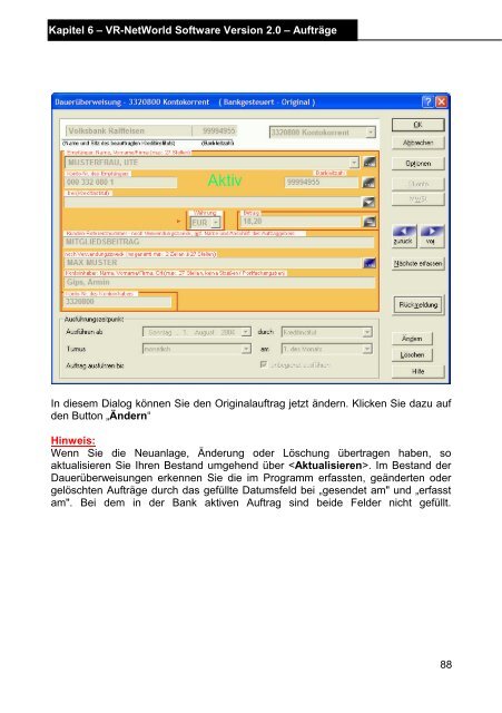 VR-NetWorld Software Version 2.0 - Volksbank Hellweg eG