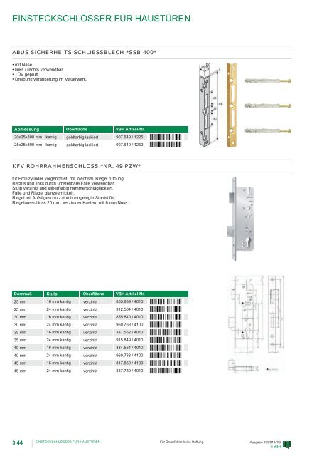 VBH Katalog Tür