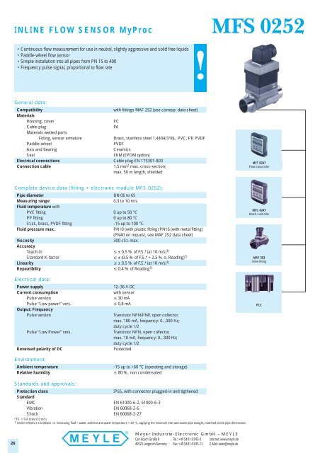 conductivity - MEYER Industrie-Electronic GmbH