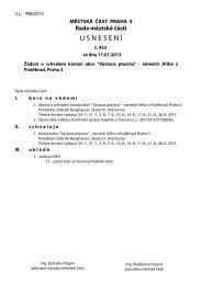 Usnesení č. 452 ze dne 17.07.2013 | Žádost o schválení ... - Praha 3