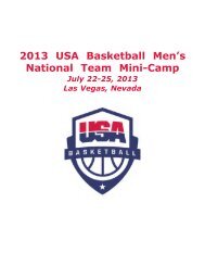 Section 1 - USA Basketball