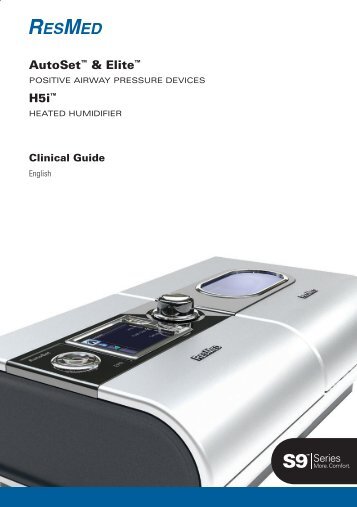 S9 Clinical Guide - CPAP machine