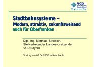 Stadtbahnsysteme - Modern, attraktiv, zukunftsweisend - VCD Bayern