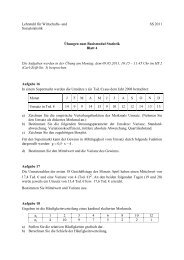 Aufgabe 11 - und Sozialstatistik