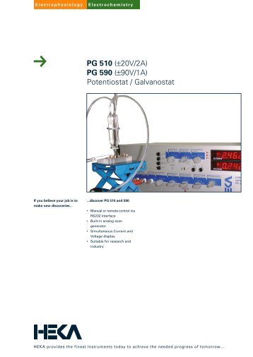 Potentiostat / Galvanostat - HEKA Elektronik Dr. Schulze GmbH