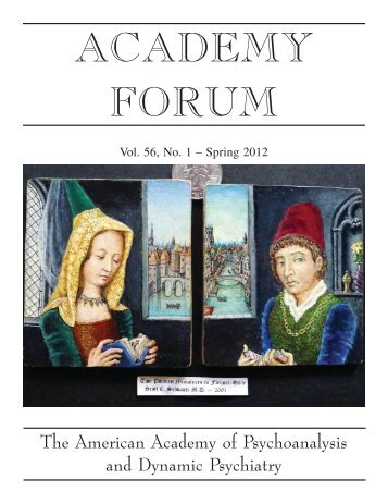 ACADEMY FORUM - The American Academy of Psychoanalysis and Dynamic ...