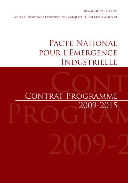 Pacte National pour l'Emergence Industrielle ... - Investir au Maroc