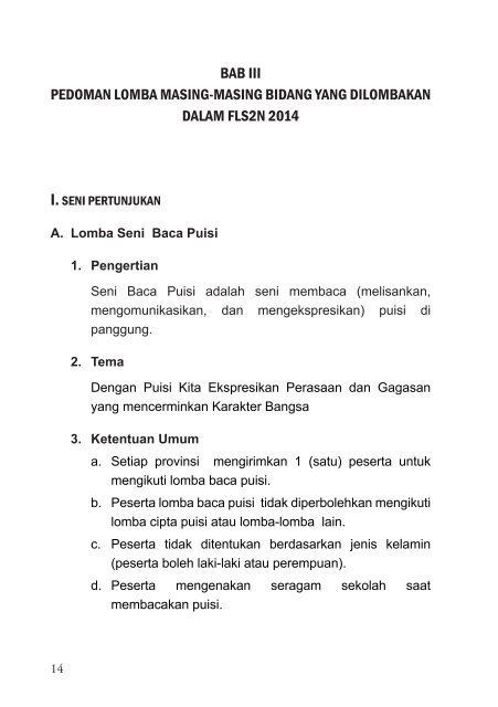 Pedoman FLS2N 2014 SMA