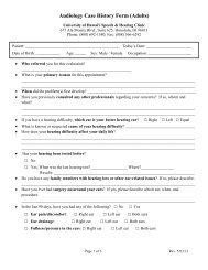 Audiology Case History Form (Adults) - Blog.hawaii.edu