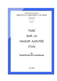 tva - Administration de l'Enregistrement et des Domaines