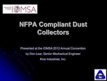 NFPA Compliant Dust Collectors