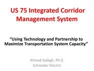 Dallas Integrated Corridor Management - (ITS) Canada