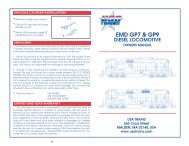 GP7 & GP9 Locomotive Manual - USA Trains