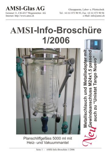 AMSI-Info-BroschÃ¼re 1/2006 - AMSI Glas AG, Glasapparate, Labor
