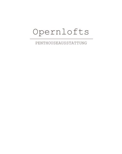 baubeschreibung penthouse (0,75 MB) - Opernlofts