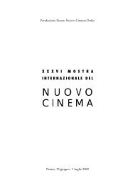 download document - Mostra internazionale del nuovo cinema