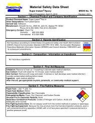 Material Safety Data Sheet - AMT Composites