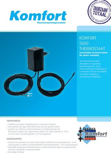 KomfoRt 5600 tHERmostAAt - Nathan Import/Export