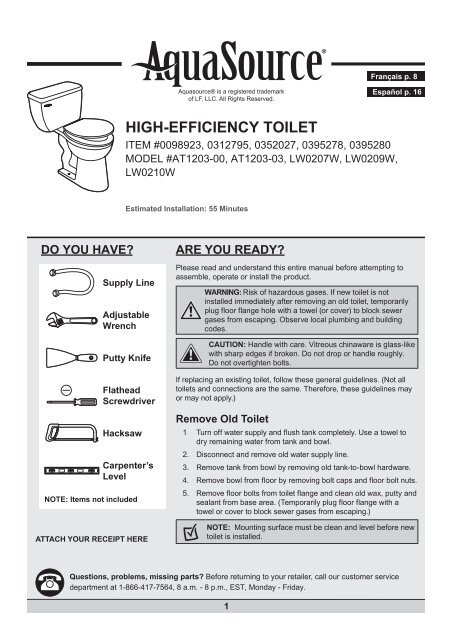 HIGH-EFFICIENCY TOILET