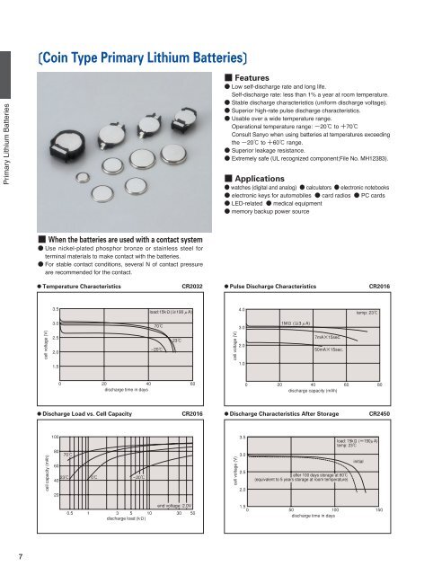 Sanyo Lithium Batteries