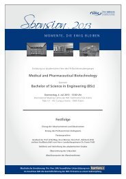 Festfolge Medical and Pharmaceutical Biotechnology Bachelor of ...