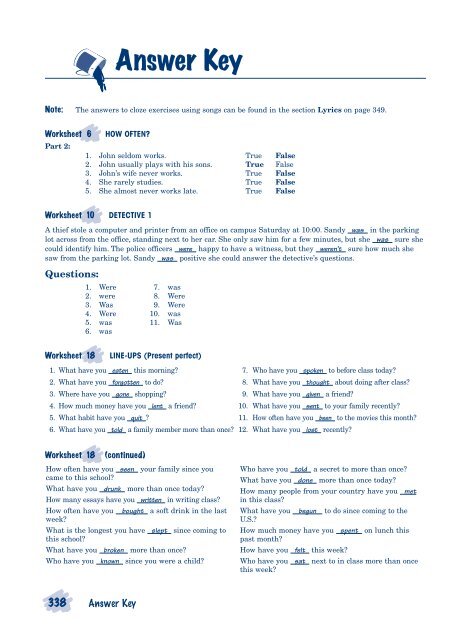 Once Brothers Worksheet Answer Key