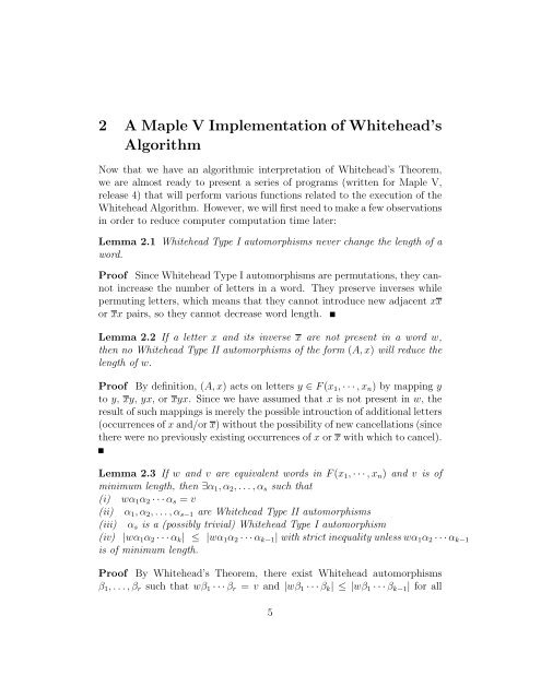 A Computer Implementation of Whitehead's Algorithm