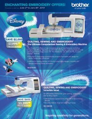Enchanting EmbroidEry offErs! - Brother Canada
