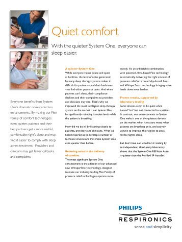 Quiet comfort - Philips Healthcare
